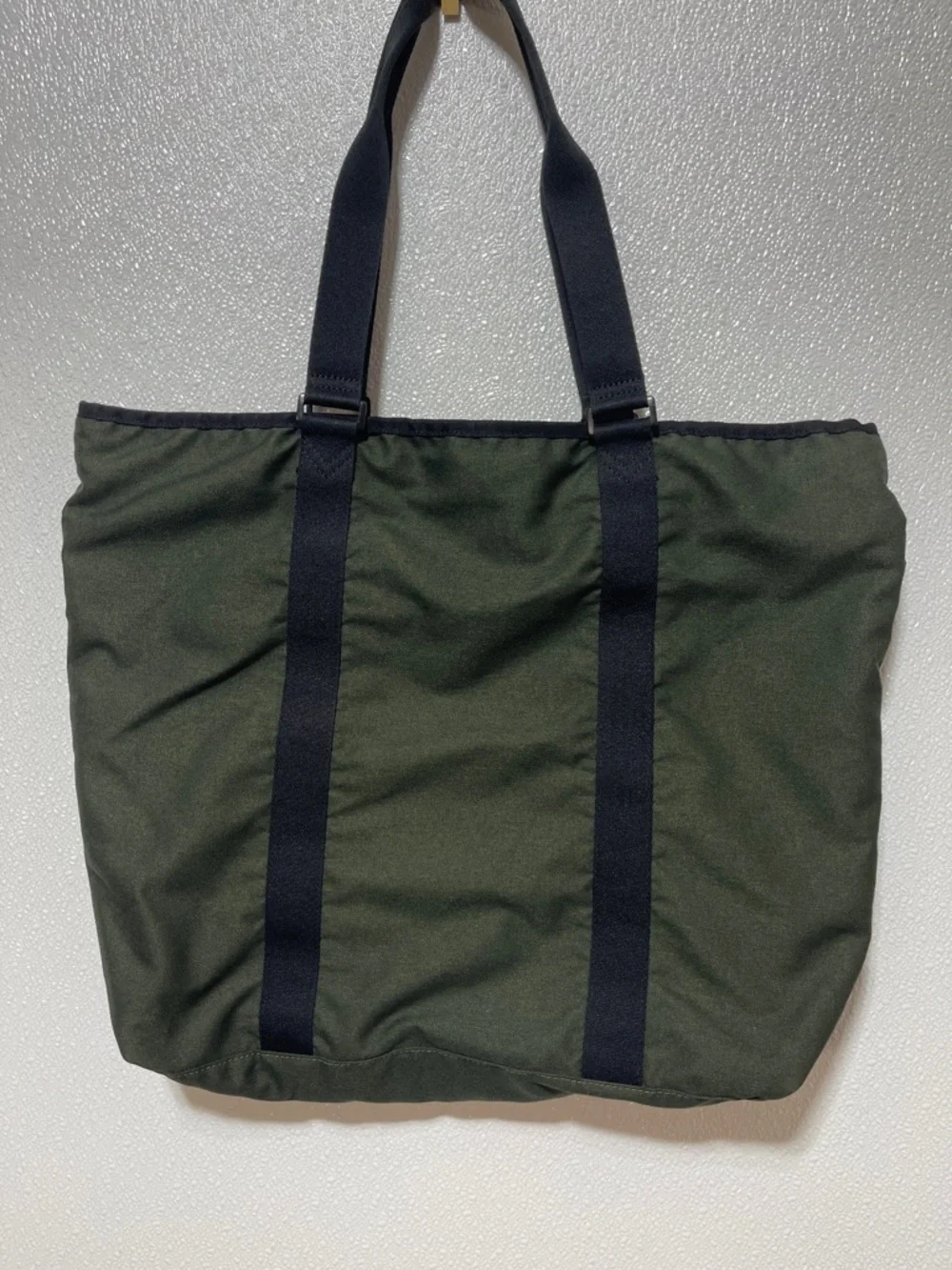2/$40 Nike Olive Green Messenger Tote with Black Straps - Picture 3 of 10